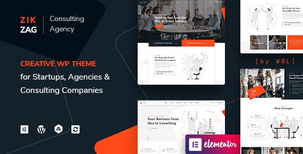 ZikZag v1.2.8 – Consulting & Agency WordPress Theme